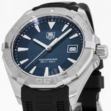 Tag Heuer Aquaracer Caliber 5 Blue Dial Black Rubber Strap Watch for Men - WAY2112.FT8021 Authentic Buy Shop Now