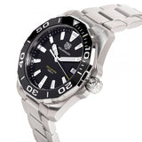 Tag Heuer Aquaracer Black Dial Silver Steel Strap Watch for Men - WAY111A.BA0928 Authentic Buy Shop Now