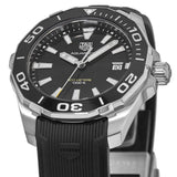 Tag Heuer Aquaracer Black Dial Black Rubber Strap Watch for Men - WAY111A.FT6151 Authentic Buy Shop Now