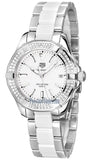 Tag Heuer Aquaracer Diamonds White Dial Two Tone Steel Strap Watch for Women - WAY131F.BA0914 Authentic Buy Shop Now