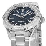 Tag Heuer Aquaracer Quartz Diamonds Blue Dial Silver Steel Strap Watch for Women - WAY131N.BA0748 Authentic Buy Shop Now