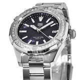 Tag Heuer Aquaracer Quartz Diamonds Black Dial Silver Steel Strap Watch for Women - WAY131P.BA0748 Authentic Buy Shop Now