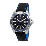 Tag Heuer Aquaracer Calibre 5 Automatic Black Dial Black Nylon Strap Watch for Men - WAY201C.FC6395 Authentic Buy Shop Now