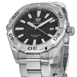 Tag Heuer Aquaracer Black Dial Silver Steel Strap Watch for Men - WBD1110.BA0928 Authentic Buy Shop Now