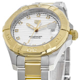 Tag Heuer Aquaracer Automatic Diamonds Silver Dial Two Tone Steel Strap Watch for Women - WBD2321.BB0320 Authentic Buy Shop Now