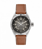 Tag Heuer Autavia Isograph Grey Dial Calfskin Brown Leather Strap Watch for Men - WBE5111.FC8267 Authentic Buy Shop Now