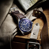 Tag Heuer Autavia Calibre 5 Automatic Blue Dial Brown Leather Strap Watch for Men - WBE5116.FC8266 Authentic Buy Shop Now