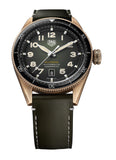Tag Heuer Autavia Calibre 5 Automatic Olive Green Dial Green Leather Strap Watch for Men - WBE5190.FC8268 Authentic Buy Shop Now