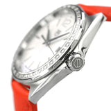 Tag Heuer Formula 1 Quartz Diamonds Mother of Pearl Dial Orange Leather Strap Watch for Women - WBJ131A.FC8250 Authentic Buy Shop Now