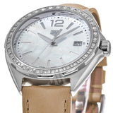 Tag Heuer Formula 1 Quartz Diamonds Mother of Pearl Dial Beige Leather Strap Watch for Women - WBJ131A.FC8254 Authentic Buy Shop Now