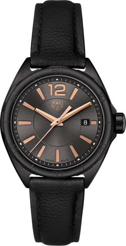 Tag Heuer Formula 1 Quartz Black Dial Black Leather Strap Watch for Women - WBJ1414.FC8234 Authentic Buy Shop Now