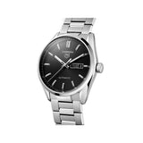 Tag Heuer Carrera Day Date Automatic Black Dial Silver Steel Strap Watch for Men - WBN2010.BA0640 Authentic Buy Shop Now