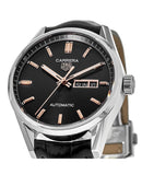 Tag Heuer Carrera Day Date Black Dial Black Leather Strap Watch for Men - WBN2013.FC6503 Authentic Buy Shop Now