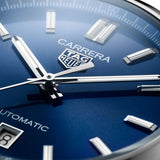 Tag Heuer Carrera Date Blue Dial Silver Steel Strap Watch for Men - WBN2112.BA0639 Authentic Buy Shop Now