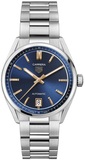 Tag Heuer Carrera Date Blue Dial Silver Steel Strap Watch for Women - WBN2311.BA0001 Authentic Buy Shop Now