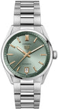 Tag Heuer Carrera Date Automatic 18K Green Dial Silver Steel Strap Watch for Women - WBN2312.BA0001 Authentic Buy Shop Now