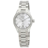 Tag Heuer Carrera Date Diamonds Mother of Pearl Dial Silver Steel Strap Watch for Women - WBN2414.BA0621 Authentic Buy Shop Now