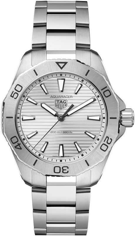 Tag Heuer Aquaracer Professional 200 Quartz Silver Dial Silver Steel Strap Watch for Men - WBP1111.BA0627 Authentic Buy Shop Now