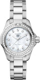 Tag Heuer Aquaracer Professional 200 Quartz Diamond Mother of Pearl Dial Silver Steel Strap Watch for Women - WBP1417.BA0622 Authentic Buy Shop Now