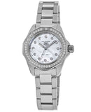 Tag Heuer Aquaracer Professional 200 Quartz Diamond Mother of Pearl Dial Silver Steel Strap Watch for Women - WBP1417.BA0622 Authentic Buy Shop Now