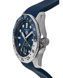 Tag Heuer Aquaracer Professional 300 GMT Automatic Blue Dial Blue Rubber Strap Watch for Men - WBP2010.FT6198 Authentic Buy Shop Now