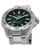Tag Heuer Aquaracer Professional 200 Automatic Green Dial Silver Steel Strap Watch for Men - WBP2115.BA0627 Authentic Buy Shop Now