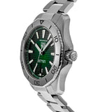 Tag Heuer Aquaracer Professional 200 Automatic Green Dial Silver Steel Strap Watch for Men - WBP2115.BA0627 Authentic Buy Shop Now