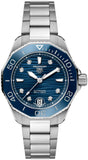 Tag Heuer Aquaracer Professional 300 Automatic Diamonds Blue Dial Silver Steel Strap Watch for Women - WBP231B.BA0618 Authentic Buy Shop Now