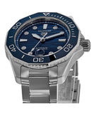 Tag Heuer Aquaracer Professional 300 Automatic Diamonds Blue Dial Silver Steel Strap Watch for Women - WBP231B.BA0618 Authentic Buy Shop Now