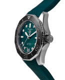 Tag Heuer Aquaracer Professional 300 Automatic Diamonds Green Dial Green Rubber Strap Watch for Women - WBP231G.FT6226 Authentic Buy Shop Now