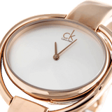 Calvin Klein Impetuos Silver Dial Rose Gold Steel Strap Watch for Women - K4F2N616 Authentic Buy Shop Now