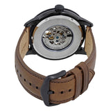 Fossil Townsman Automatic Black Dial Brown Leather Strap Watch for Men - ME3155 Authentic Buy Shop Now