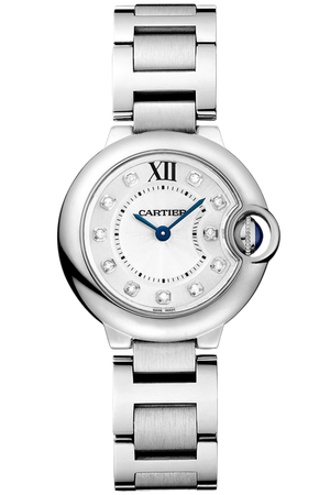 Cartier Ballon Bleu de Cartier Diamonds Silver Dial Silver Steel Strap Watch for Women - WE902073 Authentic Buy Shop Now