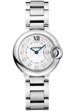Cartier Ballon Bleu de Cartier Diamonds Silver Dial Silver Steel Strap Watch for Women - WE902073 Authentic Buy Shop Now
