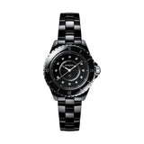 Chanel J12 Quartz Diamonds Black Dial Black Steel Strap Watch for Women - J12 H5701 Authentic Buy Shop Now