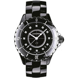 Chanel J12 Quartz Diamonds Black Dial Black Steel Strap Watch for Women - J12 H1625 Authentic Buy Shop Now