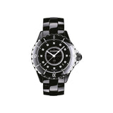 Chanel J12 Quartz Diamonds Black Dial Black Steel Strap Watch for Women - J12 H1625 Authentic Buy Shop Now
