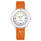 Breitling Superocean Heritage '57 Pastel Paradise White Dial Orange Leather Watch for Women - A10340A11A1X1 Authentic Buy Shop Now