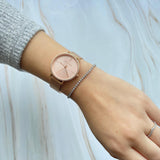 Michael Kors Mini Jayne Crystals Rose Gold Dial Rose Gold Mesh Strap Watch for Women - MK7122 Authentic Buy Shop Now