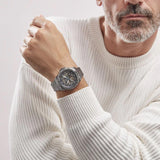 Fossil Bronson Automatic Skeleton Black Dial Grey Steel Strap Watch for Men - ME3218 Authentic Buy Shop Now
