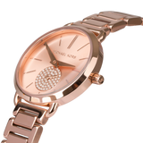 Michael Kors Portia Analog Quartz Rose Gold Dial Rose Gold Steel Strap Watch For Women - MK3839 Authentic Buy Shop Now