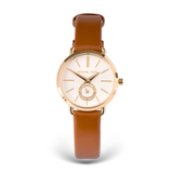 Michael Kors Portia Quartz White Dial Brown Leather Strap Watch For Women - MK2734 Authentic Buy Shop Now