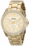 Fossil Cecile Chronograph Gold Dial Gold Steel Strap Watch for Women - AM4482 Authentic Buy Shop Now