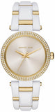 Michael Kors Delray Rose Gold Dial White Steel Strap Watch for Women - MK4315 Authentic Buy Shop Now