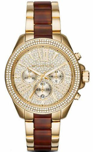 Michael Kors Wren Gold Dial Two Tone Steel Strap Watch for Women - MK6294 Authentic Buy Shop Now