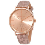 Michael Kors Addyson Quartz Rose Gold Dial Pink Leather Strap Watch for Women - MK2953 Authentic Buy Shop Now