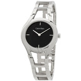 Calvin Klein Class Black Dial Silver Steel Strap Watch for Women - K6R23121 Authentic Buy Shop Now