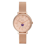 Fossil Jacqueline Quartz Rose Gold Dial Rose Gold Mesh Strap Watch for Women - ES4628 Authentic Buy Shop Now