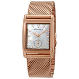 Movado Heritage White Mother of Pearl Dial Rose Gold Mesh Bracelet Watch For Women - 3650041 Authentic Buy Shop Now