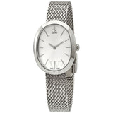 Calvin Klein Incentive Silver Dial Silver Mesh Bracelet Watch for Women - K3P23126 Authentic Buy Shop Now